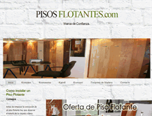 Tablet Screenshot of pisosflotantes.com